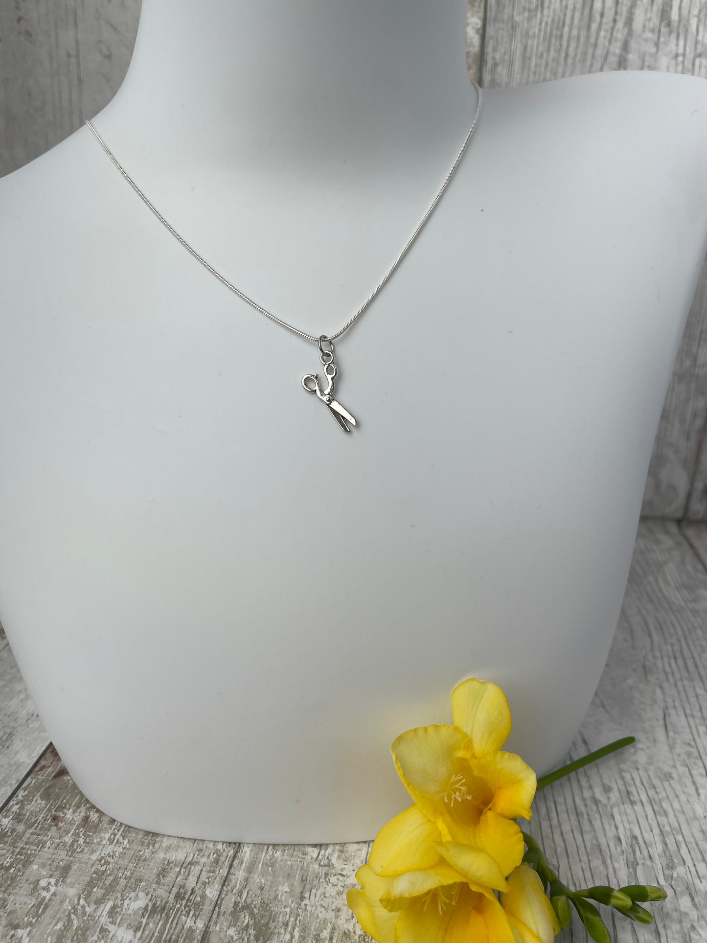 Sewing Scissors Charm Necklace