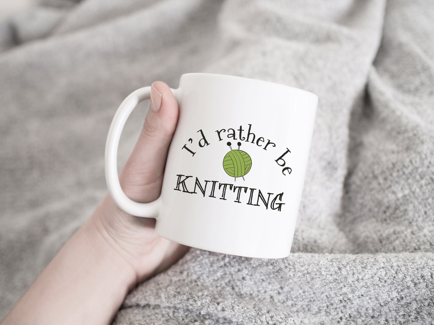 I'd rather be Knitting Mug