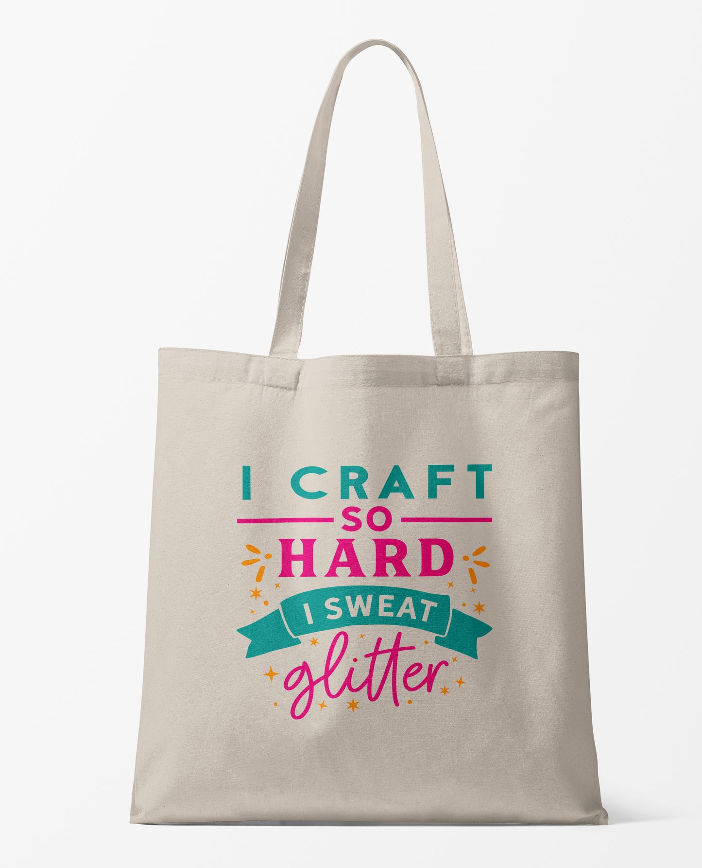 I Craft so Hard I sweat Glitter Tote Bag