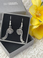 Measuring Tape Charm Earrings