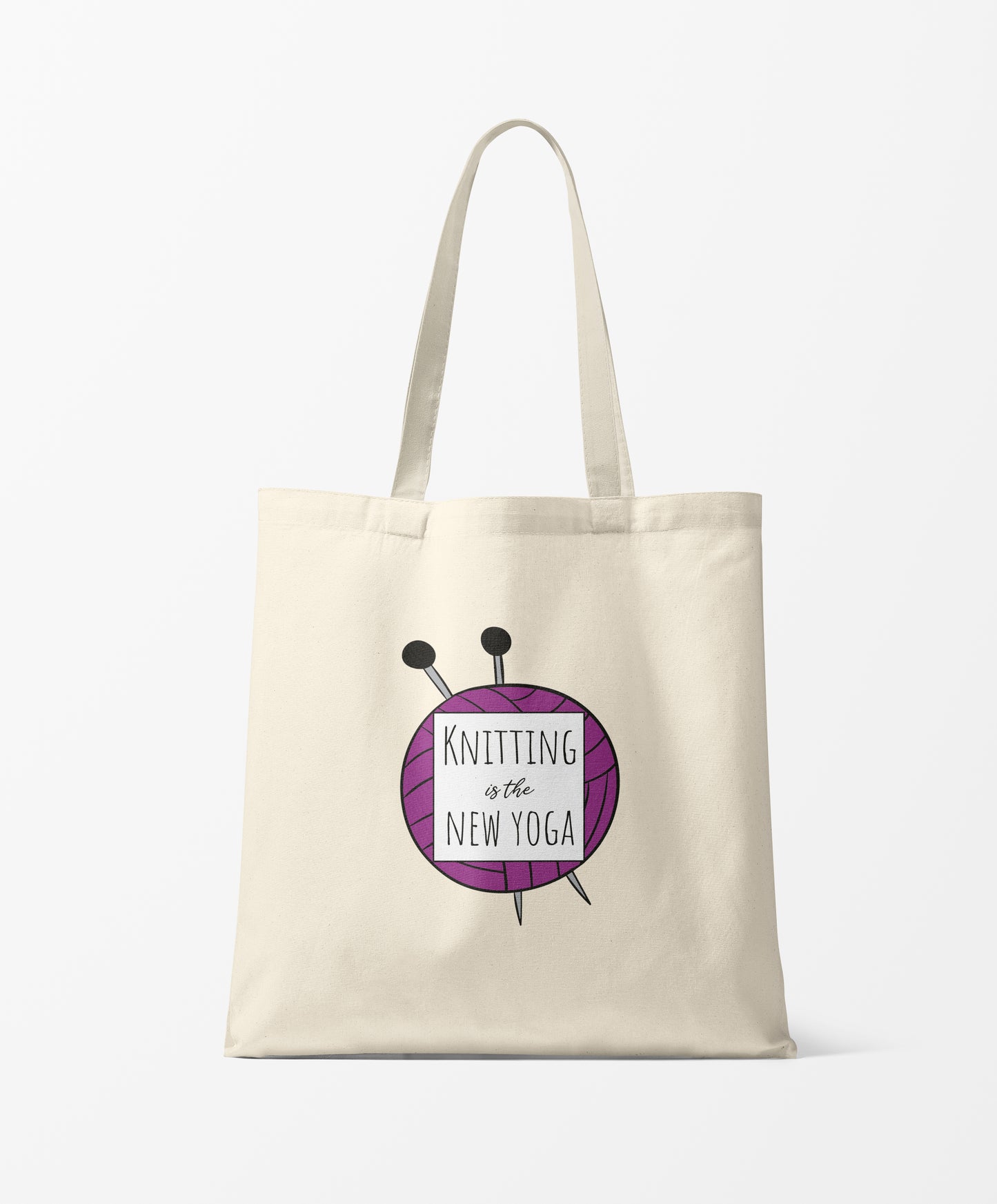 Knitting is the new Yoga Tote Bag