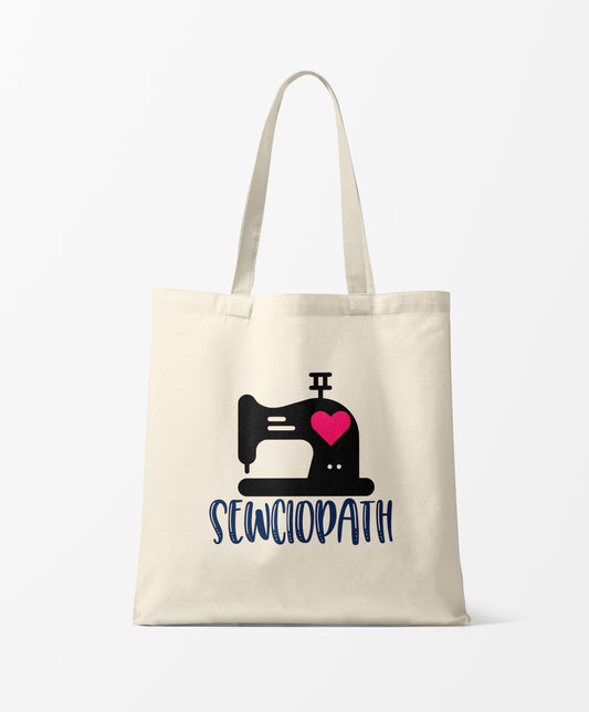 Sewciopath with Sewing Machine Tote Bag